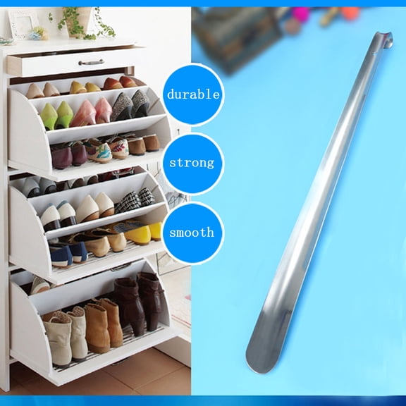 ROMANSENTIAL Handheld Shoe Horn With Hanging Hole Smooth Finish For Easy Shoe Access For Seniors And Everyday Use