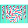 thumbnail image 1 of Metal Light Switch Plate Cover Colorful Swirl Lollipop Sweets Teal CDY004, 1 of 13