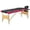 Black and pink, variant on vidaXL Massage Table Foldable Massage Bed Salon Therapy Table 3 Zones Wood