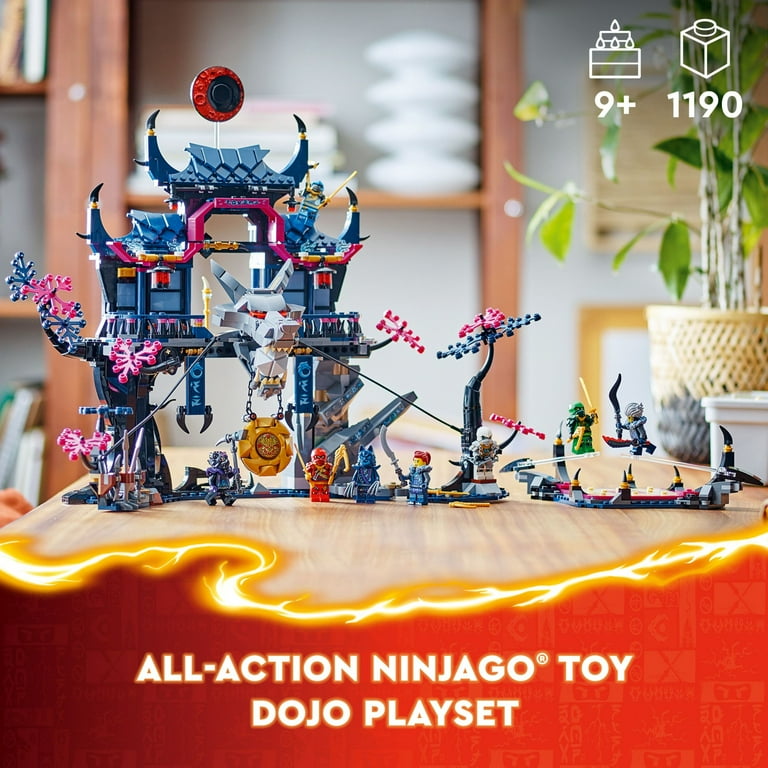 LEGO NINJAGO Wolf Mask Shadow Dojo Building Toy with 8 Ninja Action Figures Including Kai Nya Lloyd and Zane Kids Ninja Master Toy for Independent Play Toys for 9 Year Old Boys