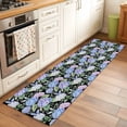 thumbnail image 2 of Purple Hydrangea 2'x6' Runner Rugs for Hallway Kitchen Bedside Non Slip Washable, Spring Floral Elegant Pastoral Flowers Entryway Rug Runners with Rubber Backing, Long Carpet Runner for Laundry Room, 2 of 8