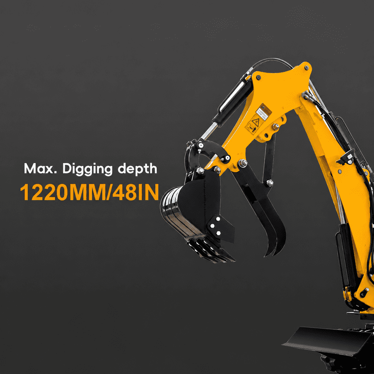MMS, Mini Excavator, 0.8 Ton Crawler Digging Trench, 13.5HP EPA