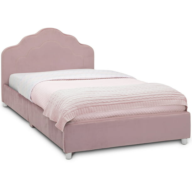 Delta Children Comfort Wood Upholstered, Poundex Pu Upholstered Platform Bed Twin Pink