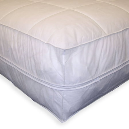 Permafresh Bed Bug and Dust Mite Control Water-Resistant Polypropylene All-In-1 Mattress Pad and Protector