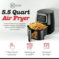 thumbnail image 3 of Kitchen Elite 5.5 Qt. Digital Air Fryer, Countertop Cooker with LED Screen, Black, 3 of 8