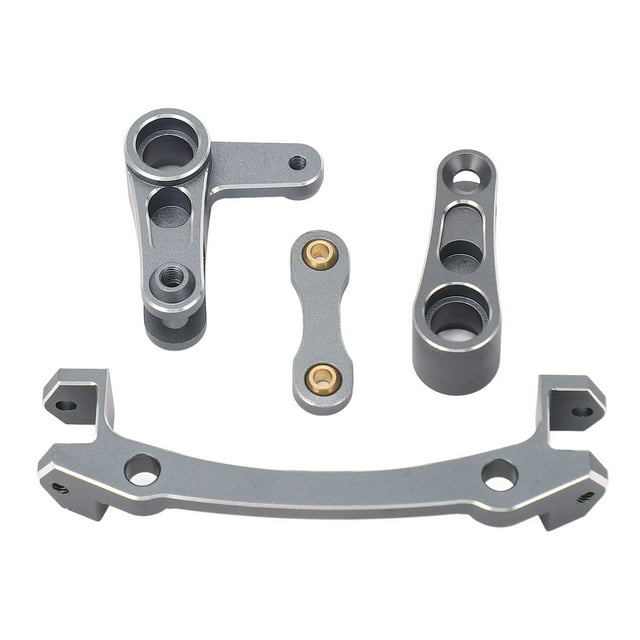Ensemble de Manivelles de Direction et de Servocommande, Alliage d'Aluminium Performance Améliorée Manivelle de Direction Servocommande avec Roulements pour ARRMA 1/8 Mojave 4X4 4S BLX Voiture RC