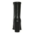 thumbnail image 2 of STEVE MADDEN Womens Black Stretch Thorn Pointed Toe Block Heel Zip-Up Leather Western Boot 9.5 M, 2 of 4