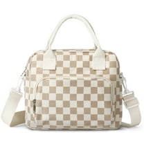 Gynky Insulated Lunch Bag Women Men Large Reusable Cute Lunch Bags Leakproof Portable Cooler Tote Bags for Work Picnic, Khaki