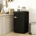 thumbnail image 2 of HOMCOM 3.1 Cu. Ft Retro Mini Fridge with Adjustable Thermostat, Black, 2 of 10