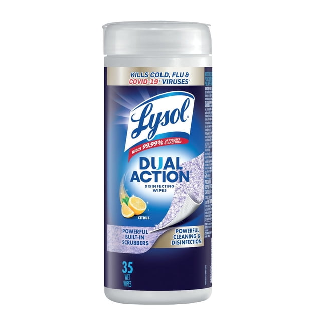 Lysol® Lingettes désinfectantes - double action, 75 unités