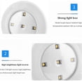 thumbnail image 3 of 3pcs Puck Lights with Remote Lighting Wireless Under Cabinet Lighting Dimmable LED Touch Lights Battery Operated Under with Remote, 3 of 5