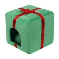 thumbnail image 2 of Decoraciones navideñas Bocqde Cama navideña para gatos Cama para perros Cama cálida para mascotas Otoño e Invierno Casa para gatitos Suministros para mascotas Caja de regalo navideña desmontable, 2 of 6