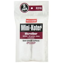 WOOSTER Mini-Koter R316-4 Mini Roller, All Paints, Enamels Paint, 3/8 in Thick Nap, Microfiber Cover