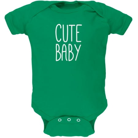 Mother's Day Cute Baby Kelly Green Soft Baby One Piece