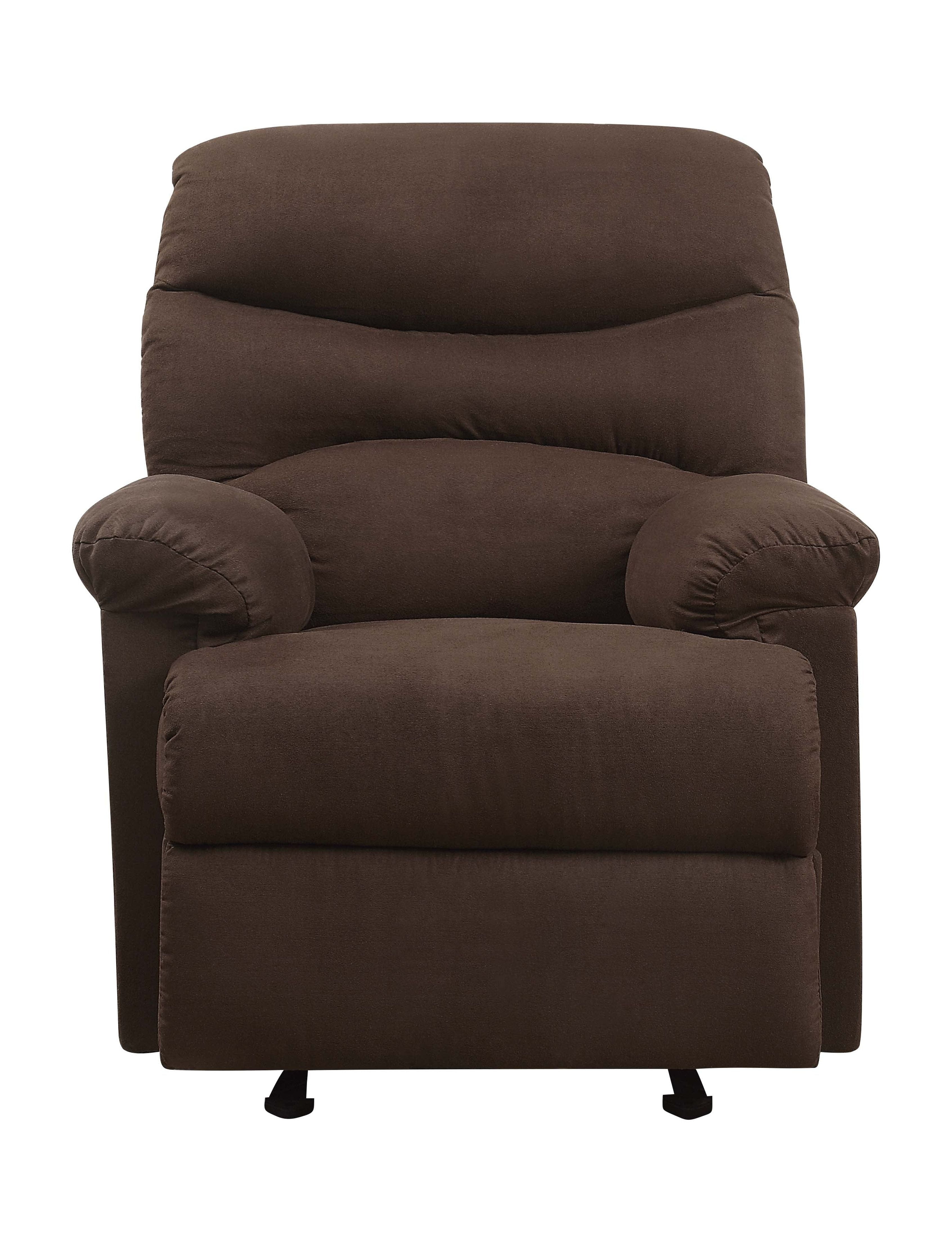 Oakwood Microfiber Recliner, Chocolate