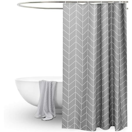 Long Shower Curtain 72x78inch Gray, Stylish Shower Curtains Uk