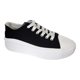 thumbnail image 3 of Slipper Urban Canvas Casual Platform Black 7083 - Mujer, 3 of 4