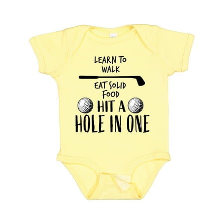 

Inktastic Golf To-Do List- Future Golfer Gift Baby Boy or Baby Girl Bodysuit