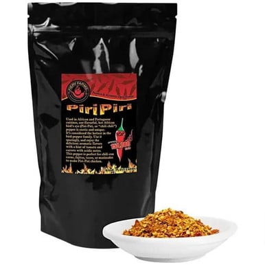 Fiery Farms Flocons de Piment Oeil d'Oiseau Africain Rouge (Piri Piri) - 1 Kg/2,2 Lb de Saveur Fiery!