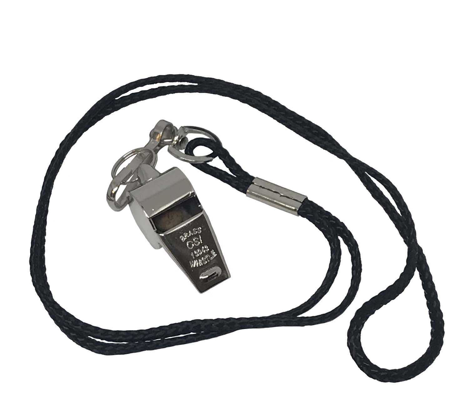 Cannon Sports Metal Whistle with Lanyard Red 