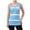 Blue, variant on Deago Womens Tie-dye Sleeveless Tank Tops Summer Loose T Shirts Button Down Shirts Vest Blouse Plus Size (Khaki, 3XL)