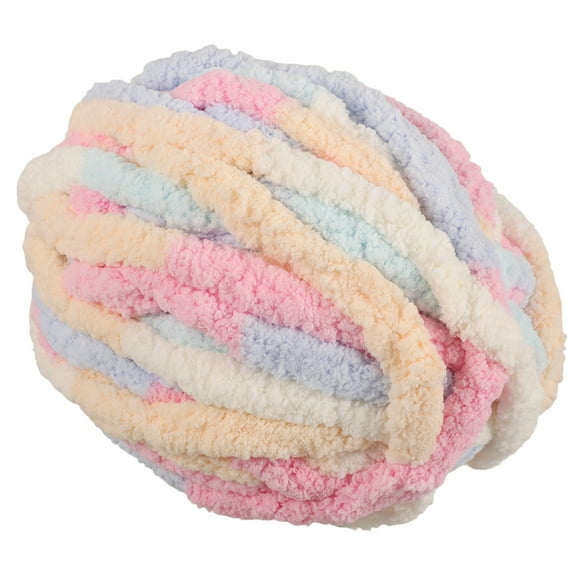 Shisuyan 1 Roll of DIY Chunky Woolen Yarn Portable Knitting Yarn Crochet Chunky Yarn