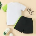 thumbnail image 6 of Kids Toddler Boys Shorts Set Casual Short Sleeve Patchwork T Shirt Pullover Tops Shorts Two Piece Clothes Set Summer Outfits,Size 12 Months 18 Months, 6 of 7
