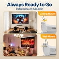 thumbnail image 6 of SPECSTAR Motorized Projector Screen with Remote, 16:9 84 Inch Auto Electric Projection Screen, HD 4K Movie Screen for Home Theater, Cinema, Office (73 x 41 White), 6 of 8