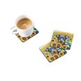 thumbnail image 2 of Manchester Terrier in Sunflowers Foam Coasters 3.5 in x 3.5 in, 2 of 5