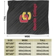 thumbnail image 3 of Oberlin College Logo Fleece Blanket, Very Soft Microfiber Flannel Blanket for Couch Warm and Cozy for All Seasons, 3 of 6
