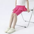 thumbnail image 6 of Girls Knee-Length Leggings with Skirt  Summer Stretchy Athletic Pants for Girl 3-11 Years, 6 of 9