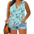 thumbnail image 2 of Blusa de chaleco sin mangas con cuello en V y estampado de tallas grandes suelta informal con estilo para mujer OAVQHLG3B Store lin121212, 2 of 5