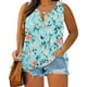 thumbnail image 2 of Blusa de chaleco sin mangas con cuello en V y estampado de tallas grandes suelta informal con estilo para mujer OAVQHLG3B Store lin121212, 2 of 5