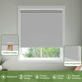 thumbnail image 4 of MiLin No Tools No Drill Cordless Roller Shades Roller Windows Shades Thermal Insulated Reduce Noise Privacy Window Roller Blinds for Home and Office (Blackout, Grey, 37 1/2"W X 48"H), 4 of 6