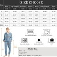 thumbnail image 5 of Fluffy Pajamas Set for Women Soft Comfy Fleece Pjs Pullover Pants Loose Plush Sleepwear Fuzzy Loungewear for Winter, 5 of 6