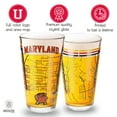 thumbnail image 3 of Greenline Goods University of Maryland Pint Beer Glasses Set of 2 - Full Color Terrapins Logo & Campus Map – Maryland Terrapins Gift Idea for College Grads & Alumni - College Glassware, 3 of 6