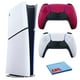thumbnail image 1 of PlayStation 5 Slim usada, paquete de almacenamiento SSD de 1 TB con controlador Sony PS-5 adicional - Cosmic Red y accesorios (usado), 1 of 6