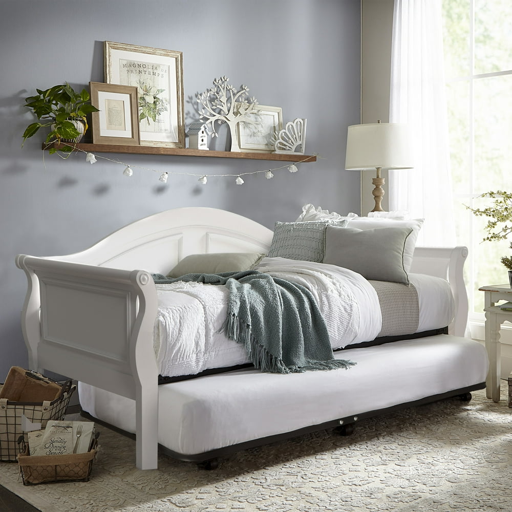 Hillsdale Furniture Bedford Wood Twin Size Daybed With Trundle White