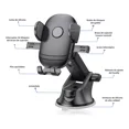 thumbnail image 3 of Soporte Teléfono Celular Porta Auto Coche Accesorio 360°4pcs, 3 of 8