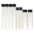 thumbnail image 1 of Miangastore 8PCS/4Set Graduated Glass Test Tube with Screw Caps High Temperature Resistant Calibration Test Tube, 1 of 9