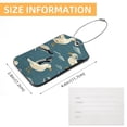thumbnail image 5 of Seagull Square PU Leather 2 Pack Travel Tag - Bag Tag - Suitcase Tag with Privacy Cover and Stainless Steel Ring - Suitable for Travel, Backpack, and Handbag, 5 of 7