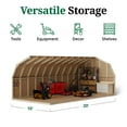thumbnail image 6 of Little Cottage Co. 10x20 Value Gambrel Barn with 4 ft. Sidewalls, Outdoor Wood Storage Shed Do-It-Yourself Precut Kit, 6 of 13
