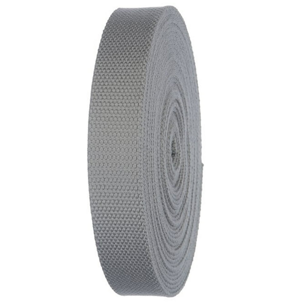 Solid Gray Heavy Canvas bing Roll 1.25" Width Durable Strap for