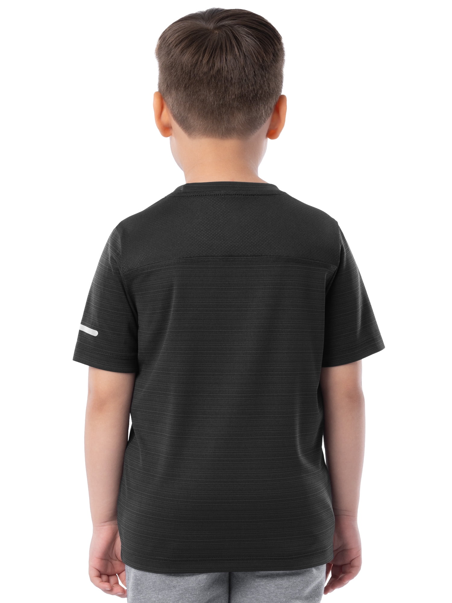 Athletic Works Boys Short Sleeve Core Active T-Shirt, Sizes 4-18 & Husky