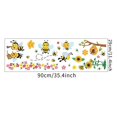 thumbnail image 2 of Pegatinas de pared para decoración del hogar, dormitorio infantil, con diseño de abeja pequeña de dibujos animados, pegatinas para ventanas de vidrio, pintura autoadhesiva, 2 of 5