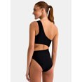 thumbnail image 3 of Jessica Simpson Women’s Cut Out One Shoulder One Piece Swimsuit, Sizes XS-XXL, 3 of 5