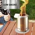 thumbnail image 5 of Red Mountain Valley 5.5" Smokeless Fire Pit w/Fireproof Mat & Bag, Portable Stainless Steel for Camping/Patio, 5 of 8