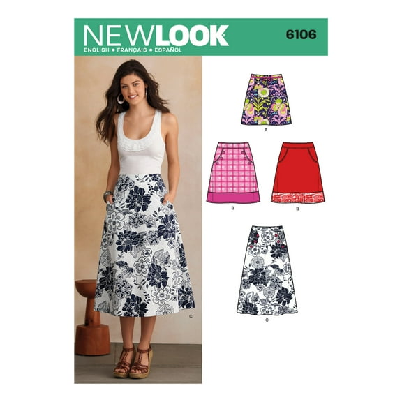 Simplicity New Look Misses Skirts & Pants Patterns, 1 Each