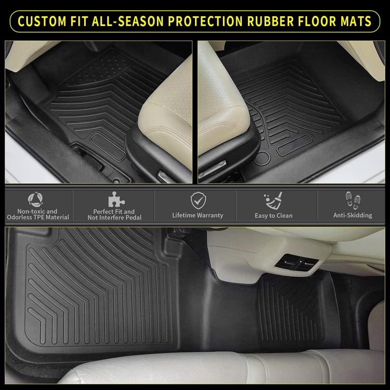 Deluxe Tailored Carpet Floor Mats For Toyota RAV4 2013+ W/ 2 Retaining Clips