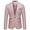 Pink, variant on Jinda Men's Long Sleeve Blazer Office Suit Jacket Fashion Button Single Breasted Casual Business Sport Coat Grey Medium